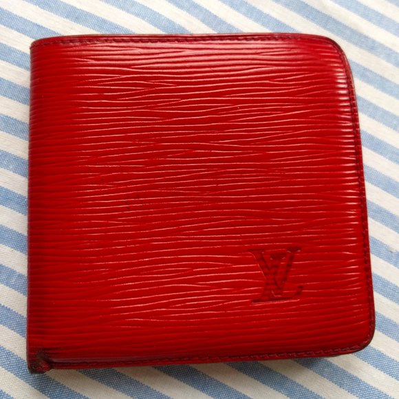 Louis Vuitton Epi All Leather Red Wallet - Picture 1 of 8